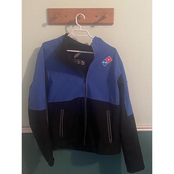 - Dominos Pizza Delivery  Men's Jacket Medium Full Zip Up Wind Proof - Picture 1 of 11